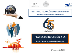 Diapositiva 1 - Instituto Tecnológico de Chihuahua