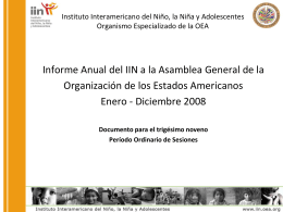 Instituto Interamericano del Niño, la Niña y Adolescentes