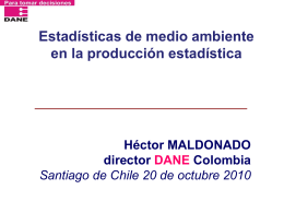 Héctor Maldonado Panel-Estadísticas de medio ambiente en