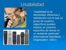Usabilidad - Universidad Sergio Arboleda