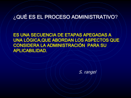 proceso administrativo - Plataforma Educativa JM