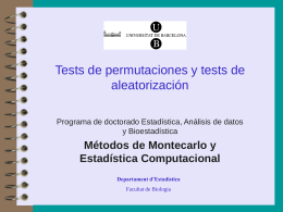 Tests de permutaciones y tests de aleatorización