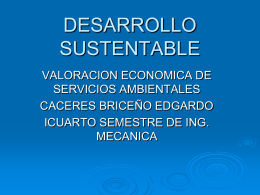 tema 4.7. valoración económica de servicios ambientales.