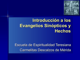 sinopticos hechos - Carmelitas Descalzos Venezuela