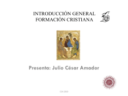 INTRODUCCIÓN GENERAL - Portal Formacion Cristiana
