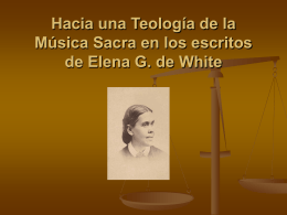 Hacia una Teología de la Música Sacra en los escritos de Elena G