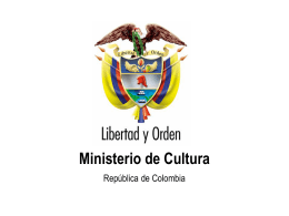 Ministerio de Cultura - Dra. Claudia Marcela Zapata