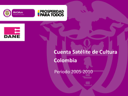 Cuenta Satélite de Cultura Colombia