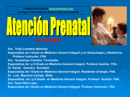 Atencion prenatal