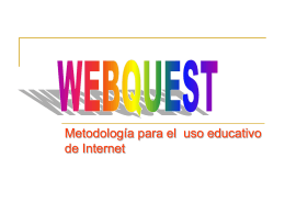 Definición de WEBQUEST
