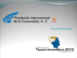 Diapositiva 1 - Fundación Internacional de la Comunidad AC