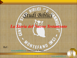 presentazione in formato pps - Centro Studi Biblici "G. Vannucci"