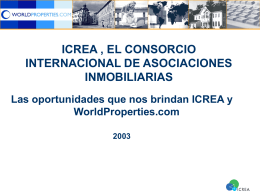 ICREA, El Consorcio Internacional de Asociaciones Inmobiliarias