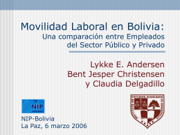 Worker Mobility in Bolivia: On-the-job search behavior of