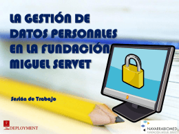 Manual de Seguridad Fundación Miguel Servet