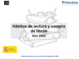 Hábitos de lectura y compra de libros en 2002
