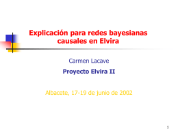 Explicación para redes bayesianas causales en Elvira