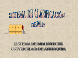 clasificar - Universidad de Antioquia