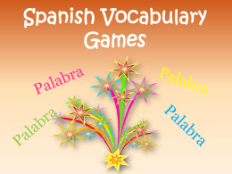 Spanish Vocabulary Games - The Organized Classroom Blog