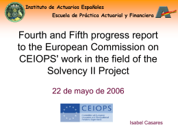 Fourth and Fifth progress report to the European Comission on