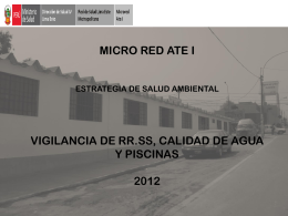 micro red ate estrategia de salud ambiental vigilancia de rr.ss