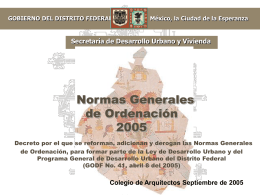NORMA 7. ALTURAS DE EDIFICACIÓN Y RESTRICCIONES EN LA