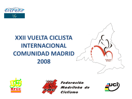 xxii vuelta ciclista internacional comunidad madrid