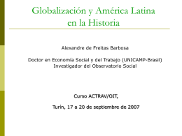 Globalización y América Latina en la Historia