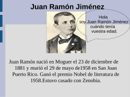Juan Ramón Jiménez - sanlucassexto2011