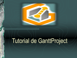 Tutorial GanttProject