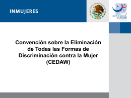 CEDAW - Instituto Nacional de las Mujeres