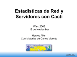 Estadísticas de Red y Servidores con Cacti