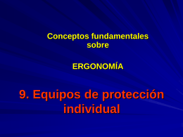 8. Equipos de protección individual
