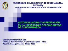 UNIVERSIDAD COLEGIO MAYOR DE CUNDINAMARCA OFICINA