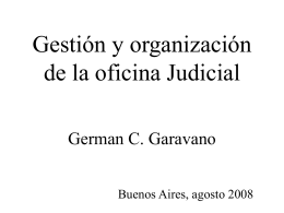 Gestion y organización de la oficina Judicial