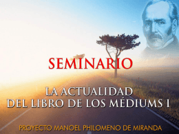 Apresentação do PowerPoint - Projeto Manoel Philomeno de Miranda