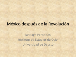 México después de la Revolución