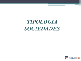 1.- Tipologia de sociedades