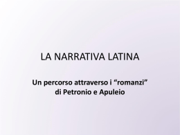La narrativa latina e Petronio