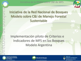 Presentación RNBM - Secretaría de Ambiente y Desarrollo