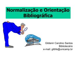 Normalização e Orientação Bibliográfica (NOB)
