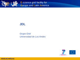 JDL - EELA Documents