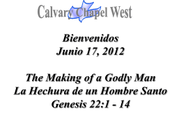 Genesis 22:1-2 - Calvary Chapel West