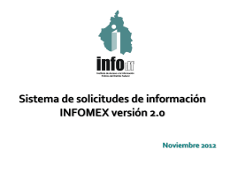 INFOMEX - Instituto de Acceso a la Información Pública y Protección