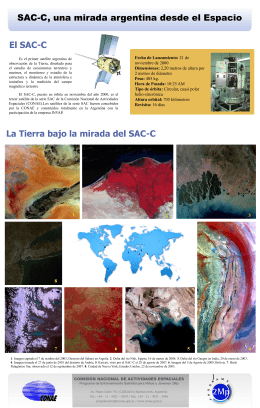 SAC-C, una mirada argentina desde el Espacio