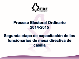 PPT capacitación - Instituto Electoral del Distrito Federal