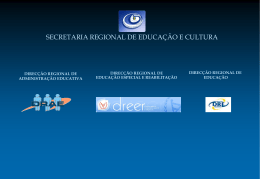 Apresentação - Secretaria Regional Educação Recursos Humanos