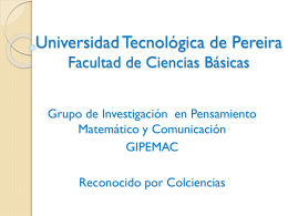 Presentación-GIPEMAC - Blog - Universidad Tecnológica de Pereira