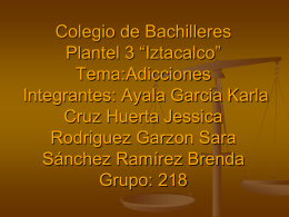 Colegio de Bachilleres Plantel 3 “Iztacalco” Tema