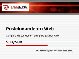 Descargar Presentación SEO SEM Redline Asesores